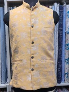 Yellow Ethnic Jacket For Wedding