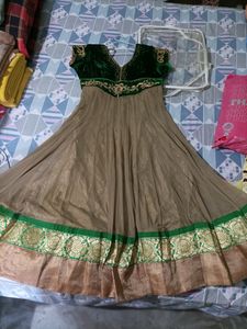 green anarkali