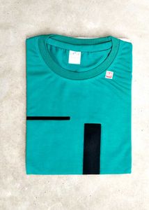 Brand New Green Printed Mens T-shirt
