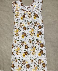 Vintage Floral Print Nightgown