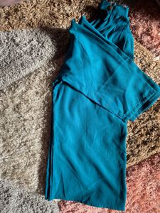 Teal Cold Shoulder Dress
