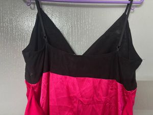 Hot Pink &amp; Black Mini Dress