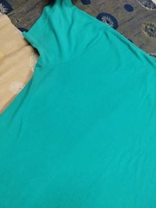 Cute Turquoise T-Shirt For Plus Size Women
