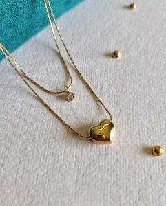 Gold Layered Heart Antiturnish Necklace