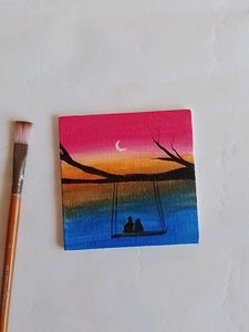 3mini Canvas Painting (HAND-PAINTED)