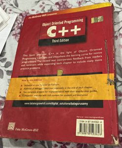 Object Oriented Programming With C++ By E Balagurusamy