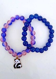 Beaded Panda Bracelet Set