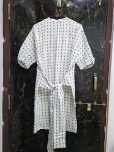 Cotton Shift Knee Length Dress