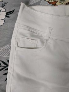 White Straight Leg Jeans