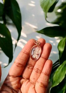 Price Drop⬇️Clear Quartz Hanumaji Crystal Pendant