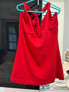 Red Halter Neck Top