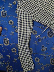 Checked Shirt Top