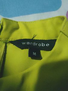 Lime Yellow High Neck Top