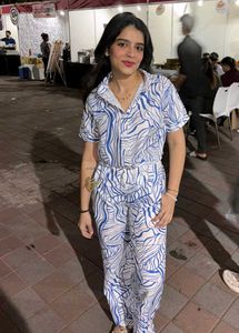 Blue Patterned Co-ord Set