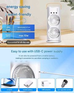 Double Ended Mist Air Cooler Fan