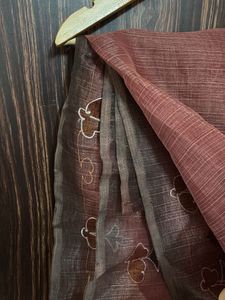 Organza Mauve Saree