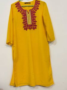 2 Elegant Yellow Kurta