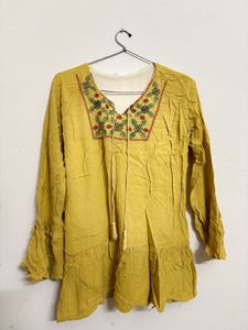 Boho Embroidered Tunic Top