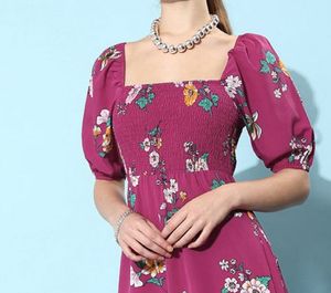 Floral Smocked Maxi Dress