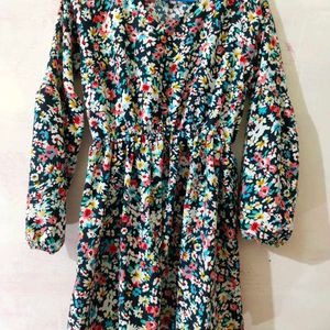 Floral Print Mini Dress