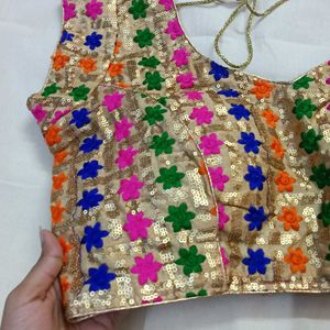 💗 Multicolour Blouse With Dori 💗