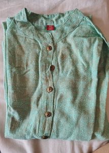 3XL Size Beautiful Gold Foil Work Kurta