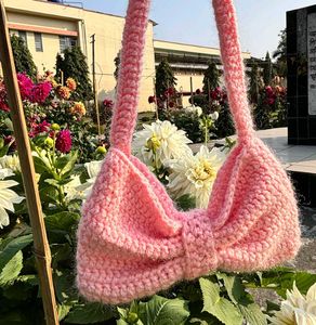 pink crochet bag 🎀