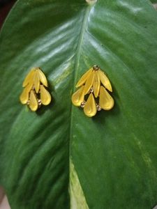 Vintage Yellow Floral Earrings