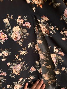 Beautiful Black Floral Co Ord Set