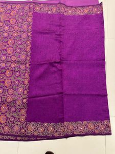 Purple Floral Saree