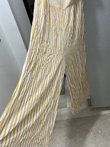 Striped Off-the-Shoulder Jumpsuit