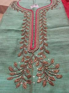 Unstitched Party Wear Suit