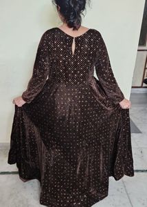 Elegant Velvet Gown