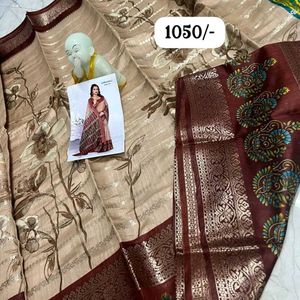 Floral Print Saree