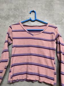 Striped Long Sleeve Top