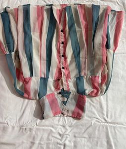 Striped Button-Down Shirt