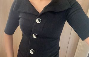 Combo Shorts And Big Collar Top For Women