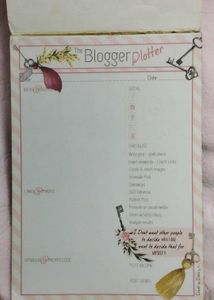 Blogger Plotter Planner