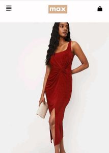 Elegant Red Midi Dress