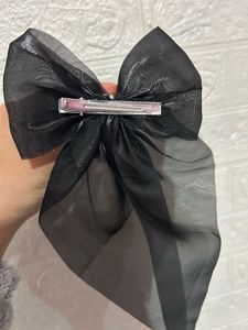 Elegant Black Bow Hair Clip