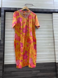 Floral Print Kurta