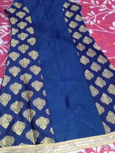 Blue &amp; Gold Embellished Dress
