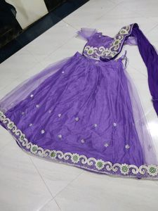 Lavender Beautiful Stitched Lehenga 🥰💗
