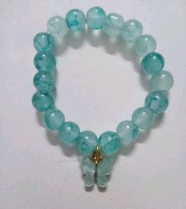 MARBLE BEADS BRACELET With CHARM