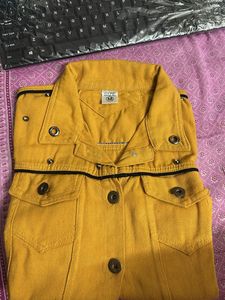 Mustard Denim Jacket - Size M