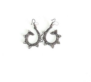Oxidized Silver Earrings - Boho Chic Lightweight