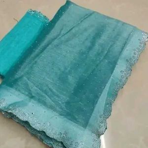 Elegant Blue Saree