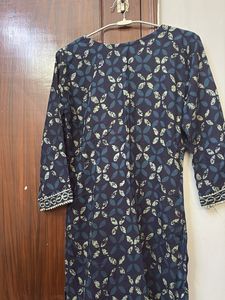 Blue floral Print Kurti