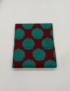 Elegant Maroon &amp; Teal Saree