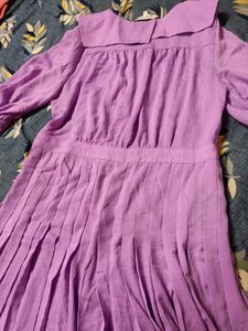 LAVENDER SHIRT DRESS